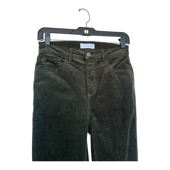 LOFT Women's Green Skinny Corduroy Jeans Size 24 - Picture 3 of 5